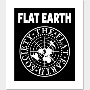 FLAT EARTH SHIRT, FLAT EARTH SOCIETY T-SHIRT, FLAT EARTHER Posters and Art